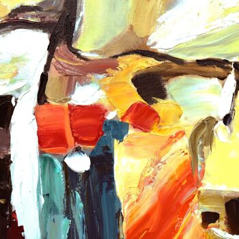 ADM - Tableau 'Abstract multicolor graffiti trio' - Color Multicolor - 80 x 120 x 3,5 cm 3
