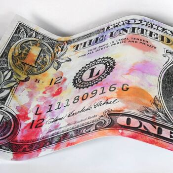 ADM - Impression sur Aluminium 'Pirate Dollar' - Multicolore - 40 x 93 x 7 cm 3