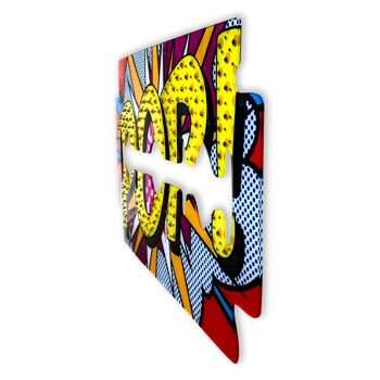 ADM - Impression sur plexiglas 'Lametta Pop Art' - Multicolore - 40 x 70 x 0,4 cm 2