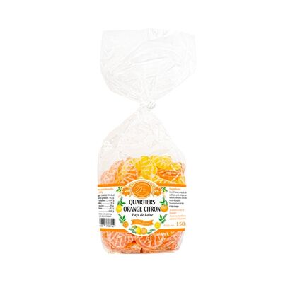 Lemon Orange Wedge Candies - Delavauzelle - 150g