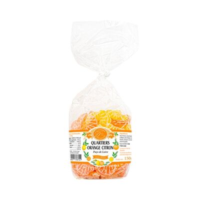 Bonbons Quartiers Orange Citron - Delavauzelle - 150g