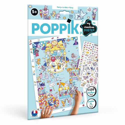 POSTER CREATIF EN STICKERS - la fête
