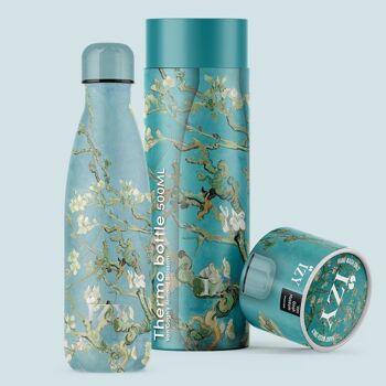 Thermosfles Van Gogh Amandelbloesem 500ML & Drinkfles / waterfles / thermos / fles / isolatiefles / water / Vacuümfles 1