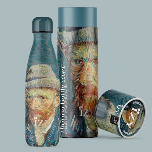 Thermosfles Van Gogh Zelfportret 500ML & Drinkfles / waterfles / thermos / fles / geisoleerd / water / Thermoskan
