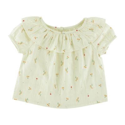 Charline printed swaddle blouse