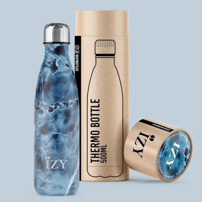 Thermosfles Blauw 500ML & Drinkfles / waterfles / thermos / fles / geisoleerd / water / Vacuümfles
