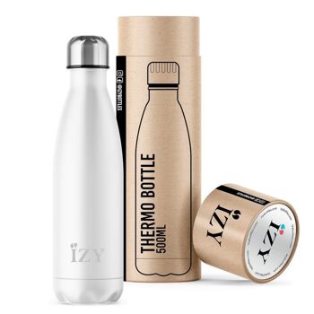 Thermosfles Wit 500ML & Drinkfles / waterfles / thermos / fles / geisoleerd / water 1