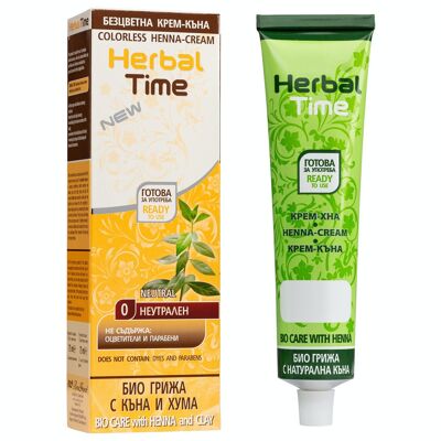 HERBAL TIME Crème au henné incolore