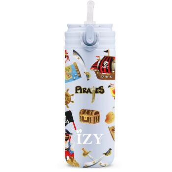 IZY Kinderen x Blauw Piraten - 350 ml & Drinkfles / waterfles / thermos / fles / geisoleerd / water / school / beker / Thermoskan 4