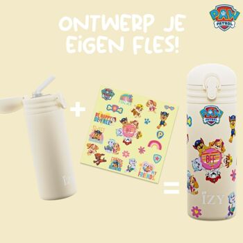 IZY Kinderen x Paw Patrol - 350 ml - Friends Furever & Drinkfles / waterfles / thermos / fles / geisoleerd / water / school / beker / Vacuümfles 2