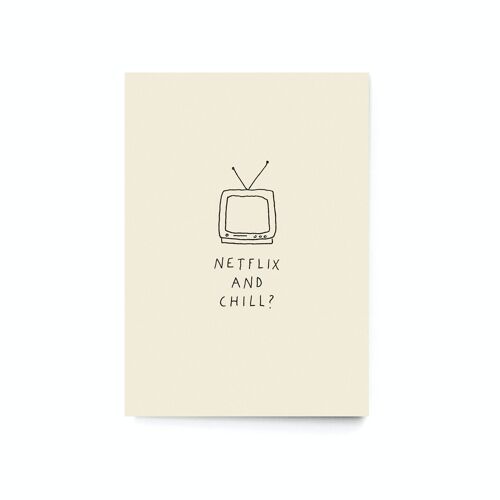 Postkarte “Netflix and chill?”