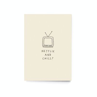 Carte postale "Netflix et chill?"