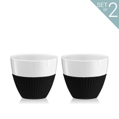 Anytime™ Porcelain Tea Cup - Set of 2 Black (0.25L)