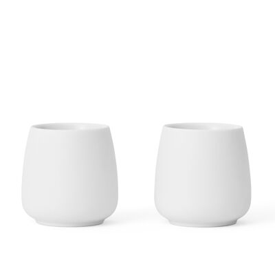 Nicola™ Tea cup Small - Set of 2 Pure white (0.06L)