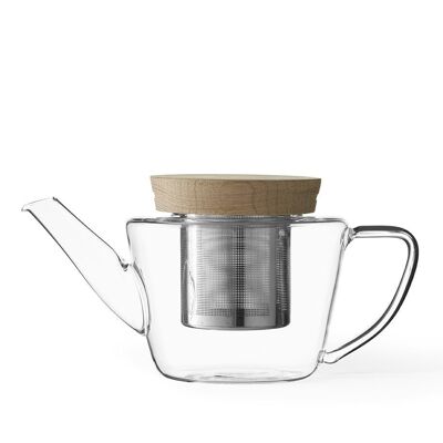 Infusion™ Glass teapot with Wooden lid Clear (0.5L)