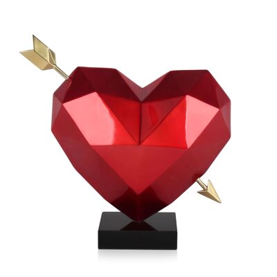 ADM - Resin sculpture 'Pierced Heart' - 36 x 15 x 35 cm