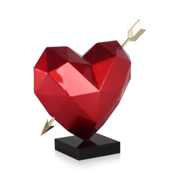 ADM - Sculpture en résine 'Coeur transpercé' - 36 x 15 x 35 cm 7