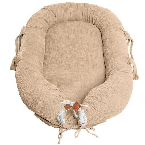 Organic and physiological babynest for newborn Beige