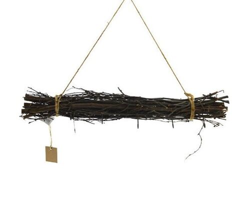 'HBX Natural living' hangers of purpurea branches with 6 hooks