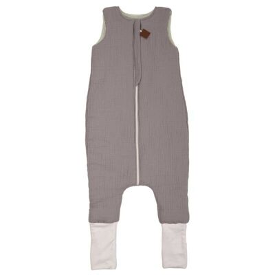 Saco de dormir Dubleside muselina BIO RECIÉN NACIDO TOG 2, 12-24m GRIS/MENTA