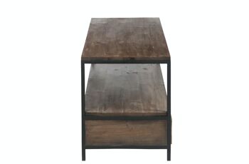 TABLE SALON BS/MET MAR+NR (120x50x60,5cm) 3