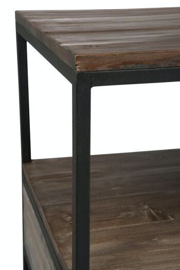 TABLE SALON BS/MET MAR+NR (120x50x60,5cm) 5