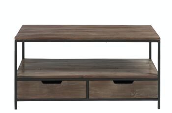 TABLE SALON BS/MET MAR+NR (120x50x60,5cm) 8