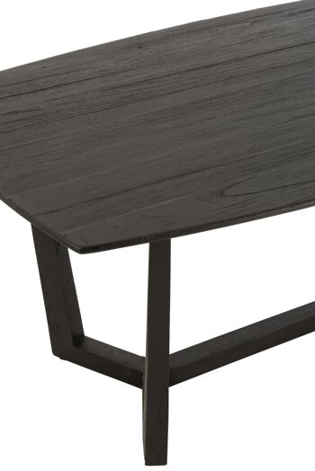 TABLE A MANGER MATY BOIS EXOTIQUE/ROTIN NOIR 4