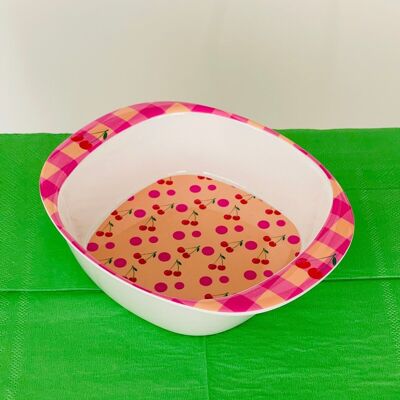 Baby plate melamine dots