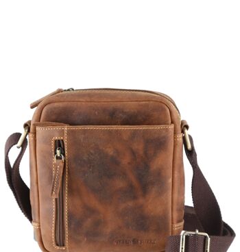 Vintage Travel-4 sac à bandoulière en cuir 1556-25 1