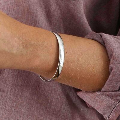 Correa fina clásica de plata Isabella | Joyas hechas a mano en Francia