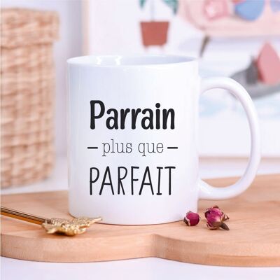 Mug blanc "Parrain plus que parfait"