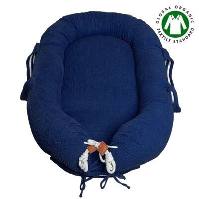 Organic and physiological babynest for newborn Navy