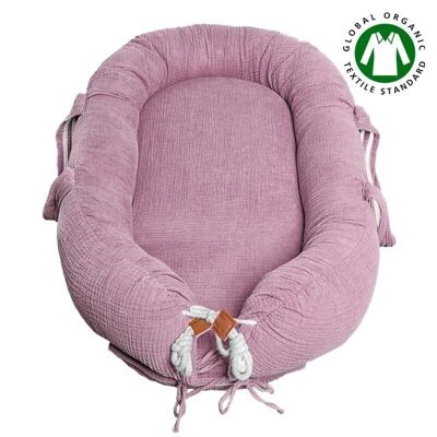 Organic and physiological babynest for newborn Pink