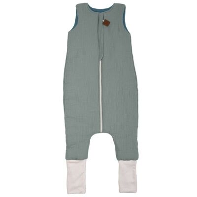 Dubleside BIO muselina BOLSO PARA DORMIR RECIÉN NACIDO TOG 2, 12-24m azul bebé/jeans