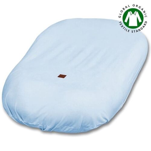 KANGOO BIO organic soft cotton COVER on babynest, Baby Blue