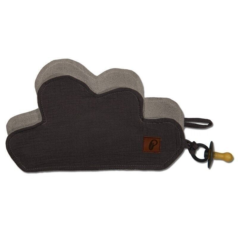 Dou dou avec pendentif en mousseline de coton bio douillet attache-sucette Cloud Iron