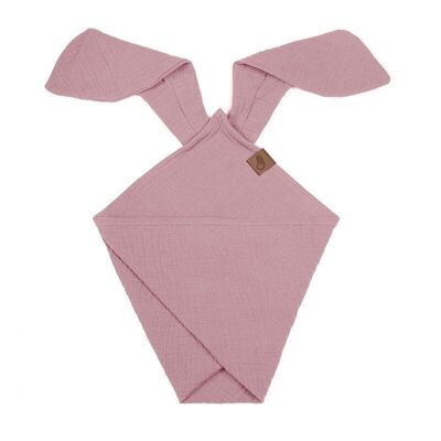 BUNNY dou dou diaper made of organic cotton cozy muslin with ears 2in1 Baby Pink