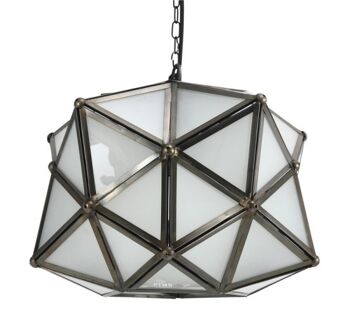 PTMD Lampes suspendues en laiton de fer en forme d'étoile 32cm 2