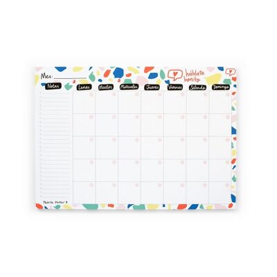 A4 Monthly Planner Talk to Yourself Pretty