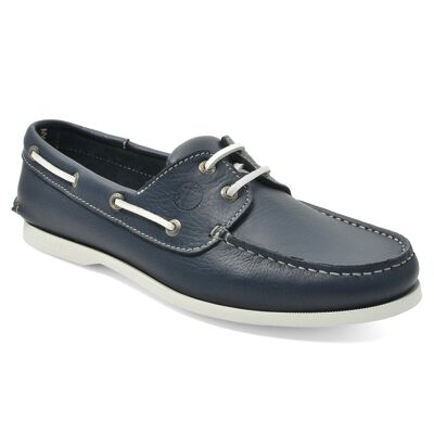 Men’s Boat Shoes Seajure Laurito Navy Blue Leather