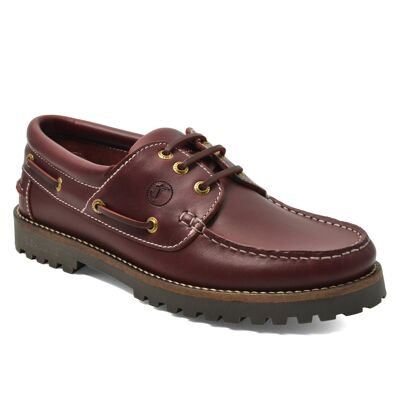 Men’s Boat Shoes Seajure Oran Bordeaux Leather