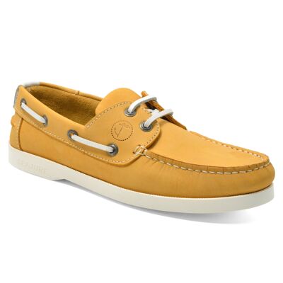 Women’s Boat Shoes Seajure Qarraba Yellow Nubuck Leather