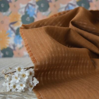 Square cotton fabric - Toffee
