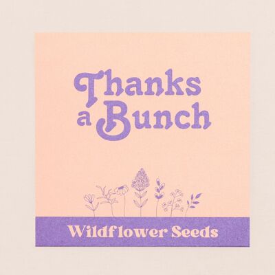 Grazie a un mazzo di semi di fiori di campo