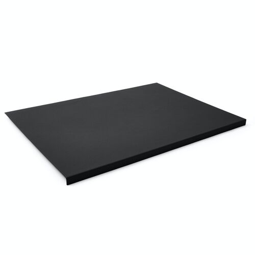Desk Pad Adamantis Real Leather Black - Steel Structure with Edge Protector