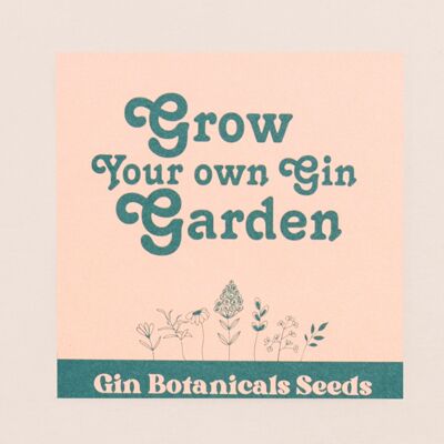 Coltiva il tuo giardino di gin - Gin Botanical Seeds