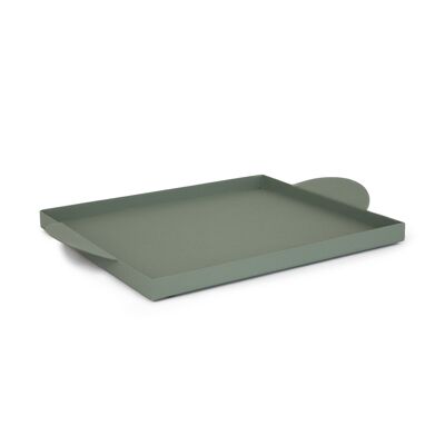 PLATEAU METAL VERT OLIVE HF