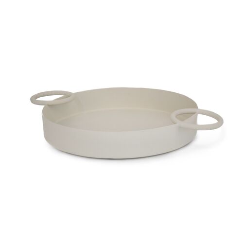 BEIGE CIRCULAR TRAY HF