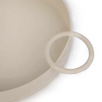 PLATEAU CIRCULAIRE BEIGE HF 2